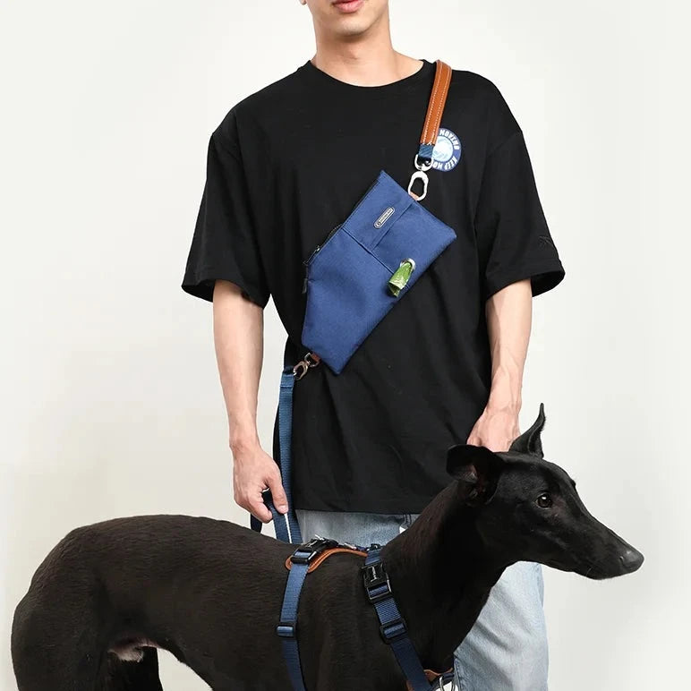 Hands-Free Dog Walking Bag - Treats & Poop Bags in One