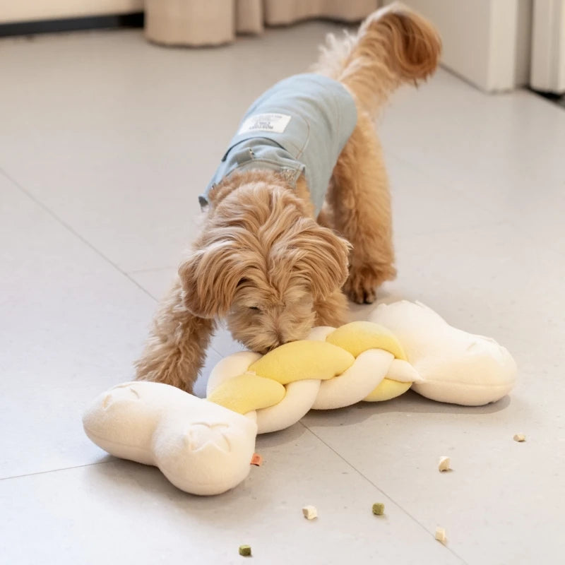 The Bone Twist Dog Toy - Mental Stimulation & Delicious Rewards