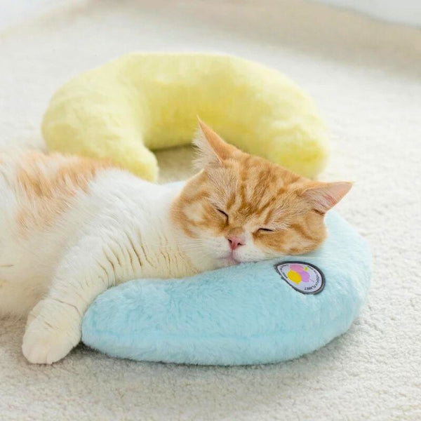 Cuddle Cloud Pet Cushion  -  Plush U-Shaped Pillow for Neck & Head Comfort