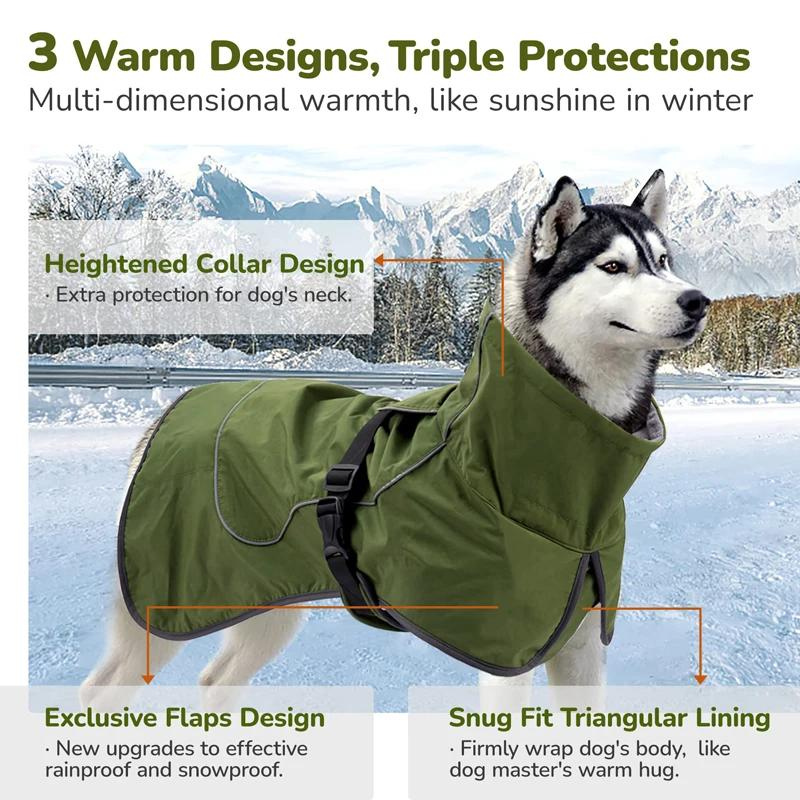 Waterproof Dog Raincoat - Full Coverage